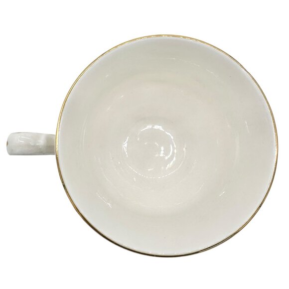 Queen Anne Violet Bone China Tea Cup Saucer Set England Gold Trim Floral Design - Picture 10 of 10